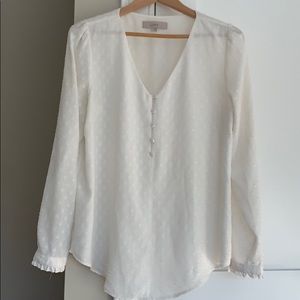 Loft polka dot blouse